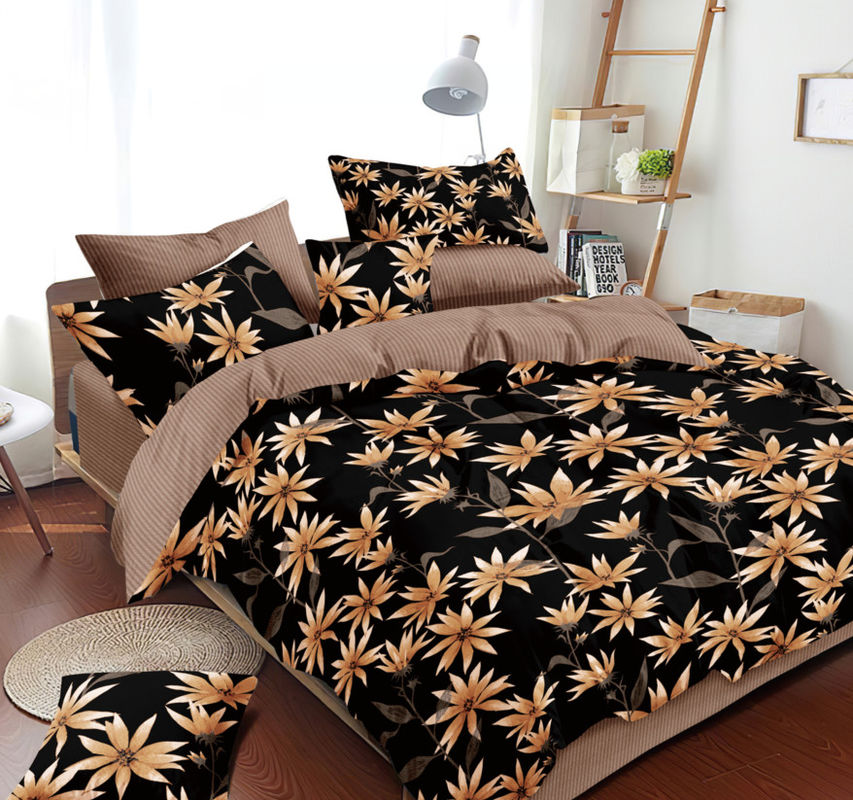 مجموعات الفراش ستوكات الأزهار الطباعة متعددة الألوان 70-130gsm